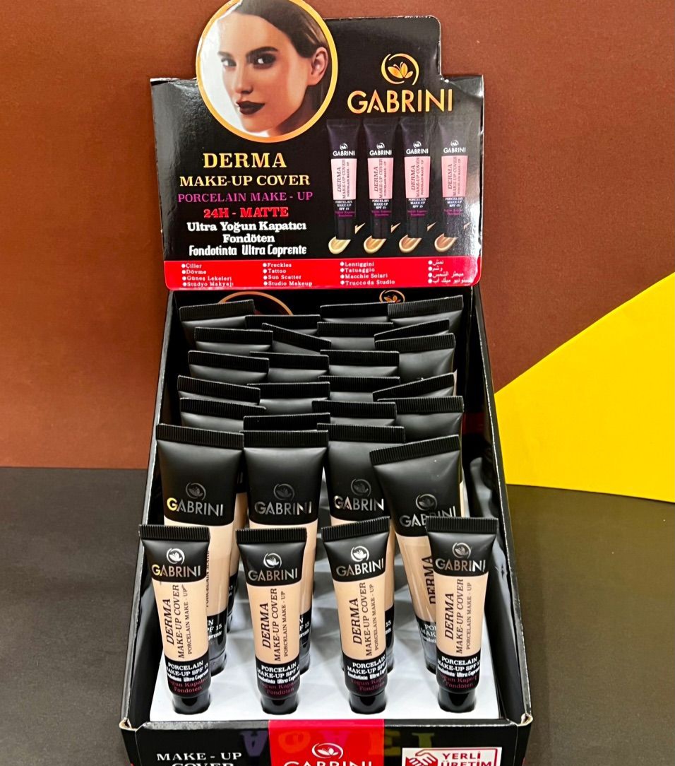 کرم پودر تیوپی فول کاور شماره ۱۰۲ ضد آب SPF ۱۵ حجم ۴۰ میلی‌لیتر قیمت عمده تعداد بالا