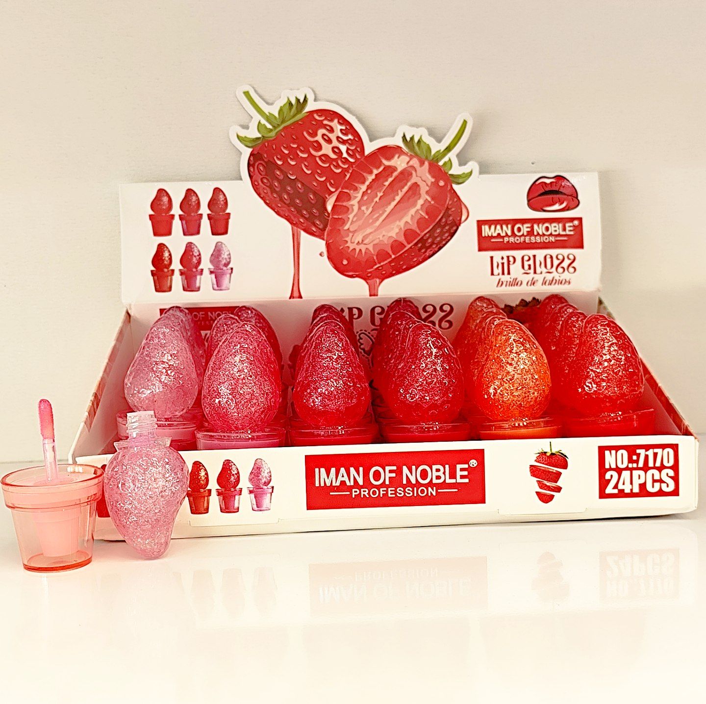 رژ حرارتی توت فرنگی تینت لب ( برق لب )